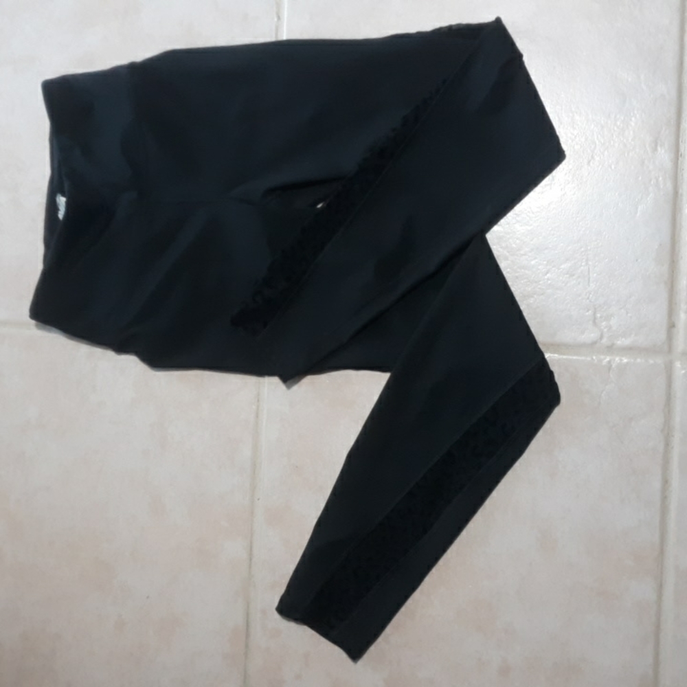 Avia Yoga Workout Black / Sheer Leggings Pants XS